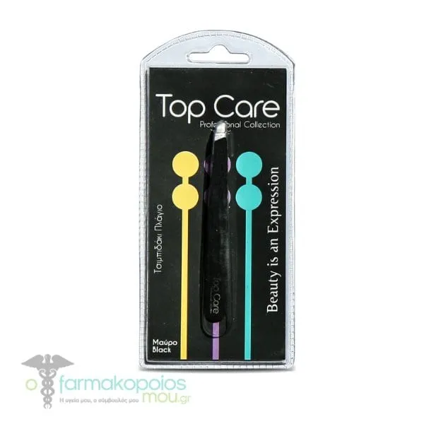 Top Care Tweezers Side Black, 1 pc - 002 Μαύρο