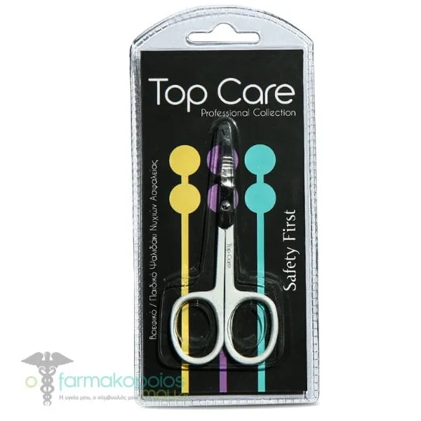 Top Care Baby - Children's Safety Nail Scissors, 1pc - Άσπρο