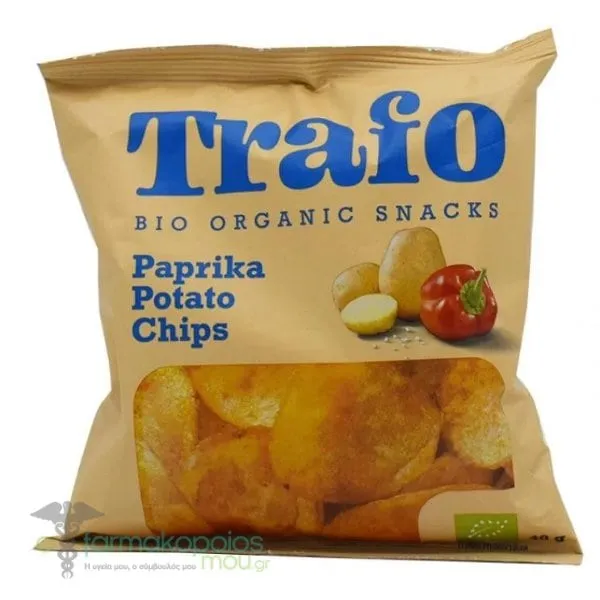 Trafo Bio Organic Snacks Paprika Potato Chips, 40g