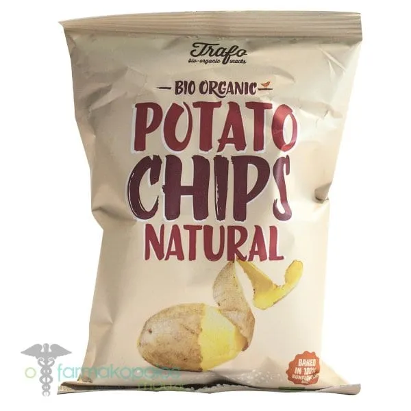 Trafo Bio Organic Snacks Potato Chips Natural, 40g