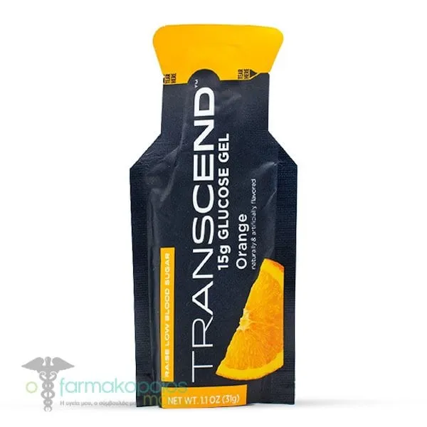 Transcend Glucose Gel 15g Orange, 31g