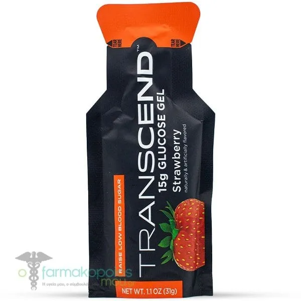 Transcend Glucose Gel Strawberry, 31g