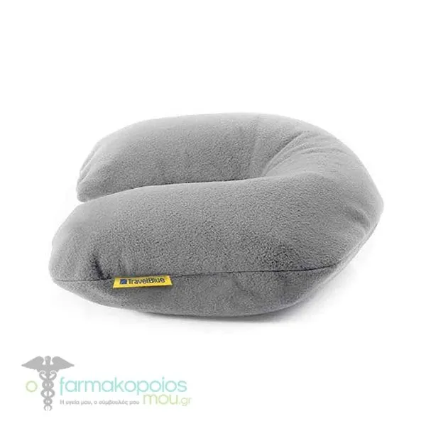 Travel Blue Μαξιλάρι Αυχένα Ταξιδιού Fleece Γκρι, 1τεμ
