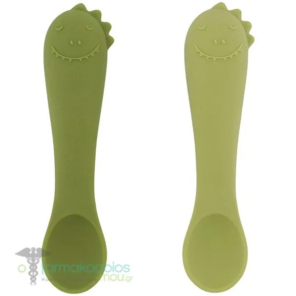Trixie Mr. Dino First Baby Spoons Σετ Κουτάλια 4m+, 2τεμ