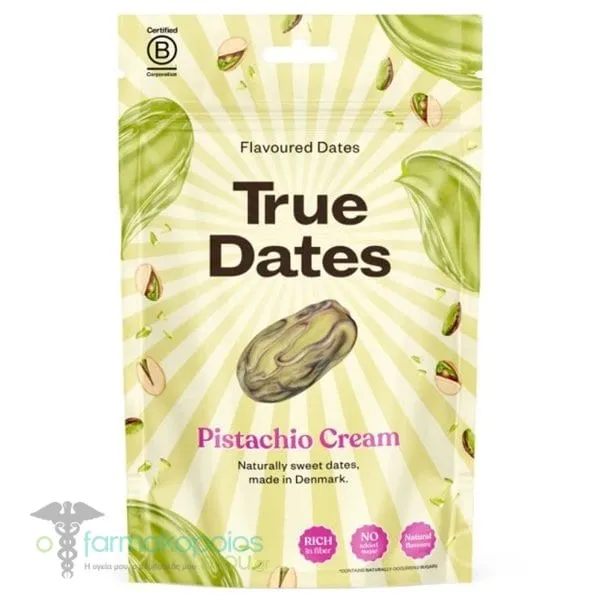 True Dates Χουρμάδες με Γεύση Κρέμα Φιστικιού, 100g