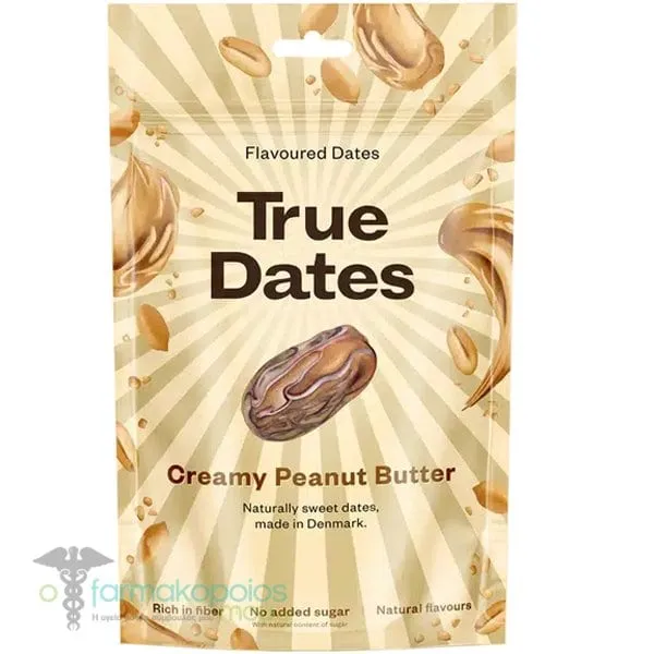 True Dates Dates Creamy Peanut Butter Flavor, 100gr