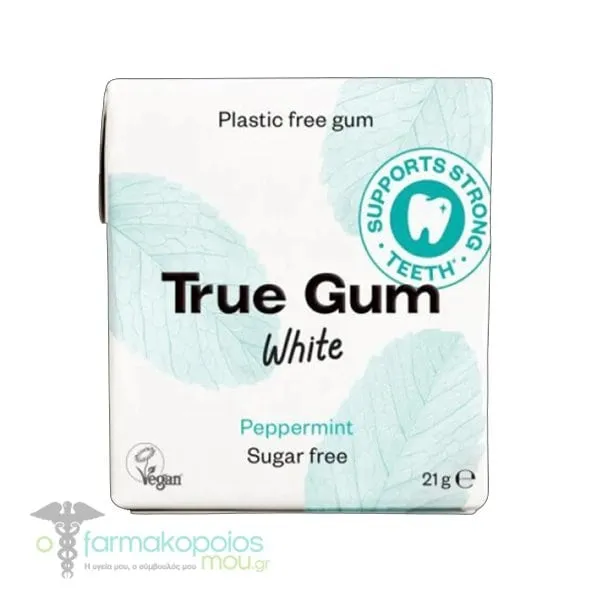 True Gum White Peppermint, 21g