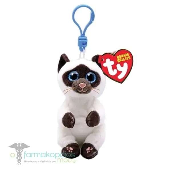 TY Beanie Bellies Clip Plush Toy-Clip 8.5cm, 1pc - Γάτα Miso