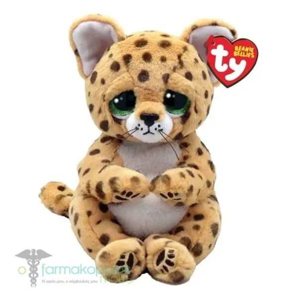 TY Beanie Belly Plush Toy 15cm, 1pc - Λεοπάρδαλη