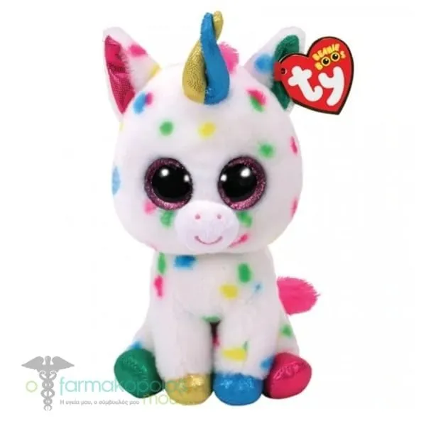 TY Beanie Boos Plush Toy 15cm, 1pc - Μονόκερος Πιτσιλωτός