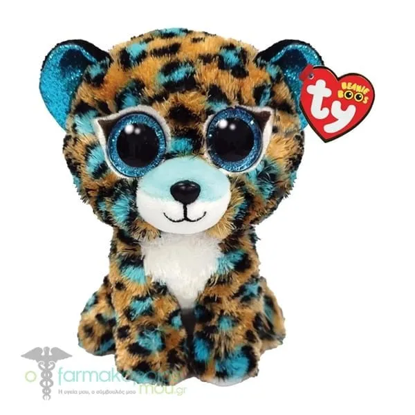 TY Beanie Boos Plush Toy 15cm, 1pc - Λεοπάρδαλη Μπλε