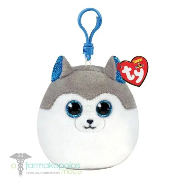 TY Squishy Beanie Clip Plush, 1pc - Χάσκι