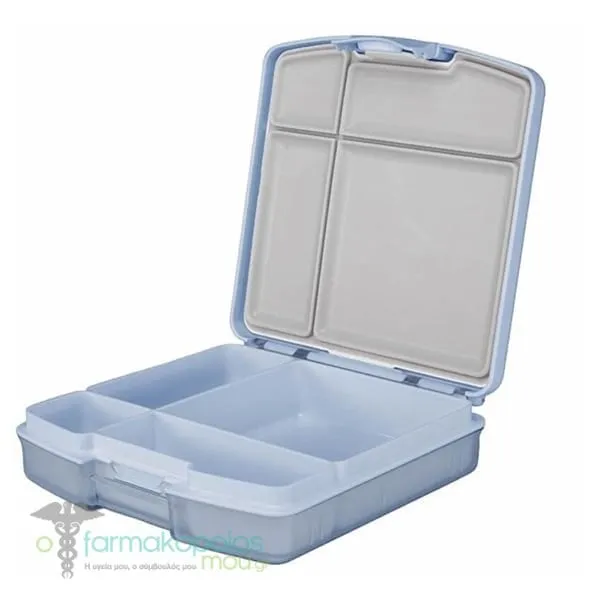 Ubbi Bento Δοχείο Φαγητού με 4 Xωρίσματα, 1τεμ - Cloudy Blue