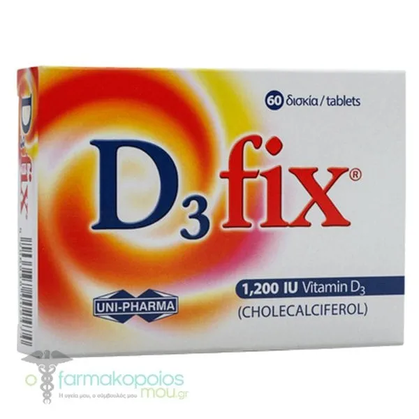 Uni-Pharma D3 Fix 1.200IU, 60tabs