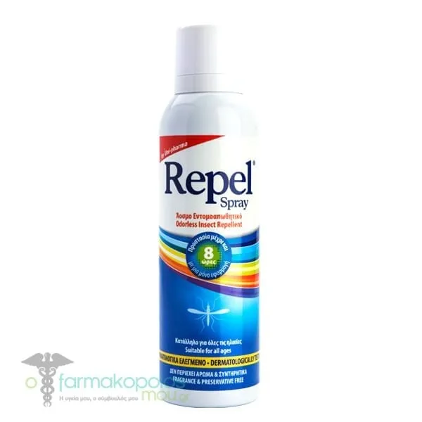 Uni-Pharma Odorless Repel Spray, 100ml