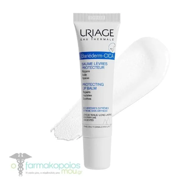 Uriage Bariederm-Cica Protecting Lip Balm, 15ml