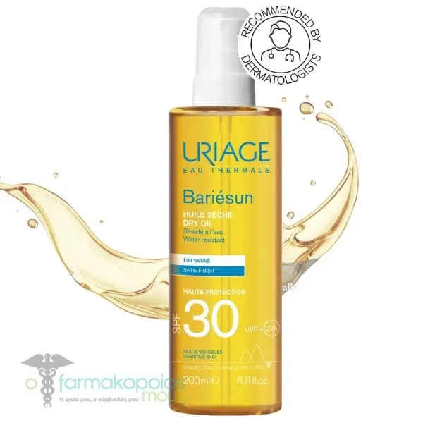 Uriage Bariesun Dry Oil Satin Finish SPF30, 200ml