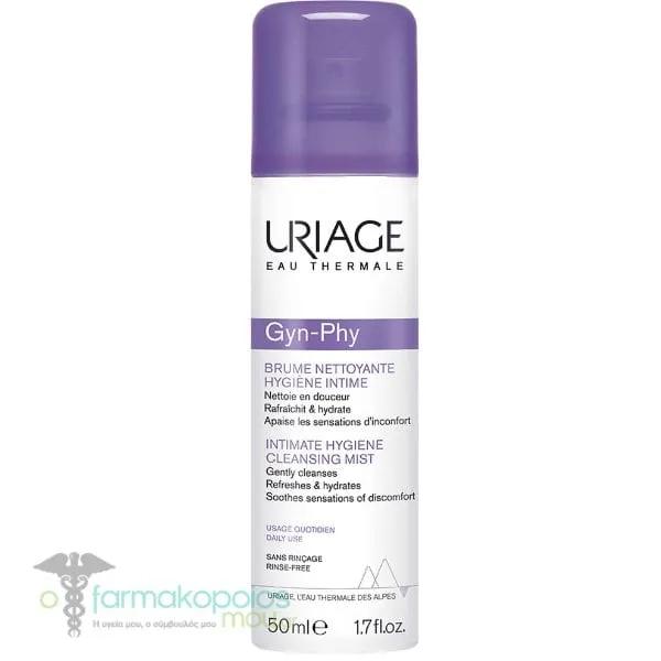 Uriage Gyn-Phy Intimate Hygiene Cleansing Mist, 50ml