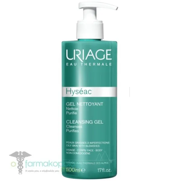 Uriage Hyseac Cleansing Gel for Oily Skin with Blemishes, 500ml