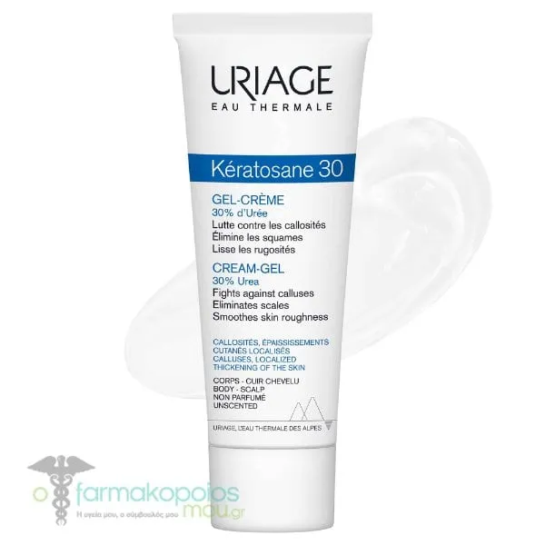 Uriage Keratosane 30 Cream-Gel 30% Urea, 75ml
