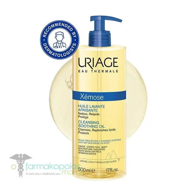 Uriage Promo -20% Xemose Cleansing Soothing Oil Καταπραϋντικό Λάδι για Καθαρισμό για Ξηρές Επιδερμίδες, 500ml