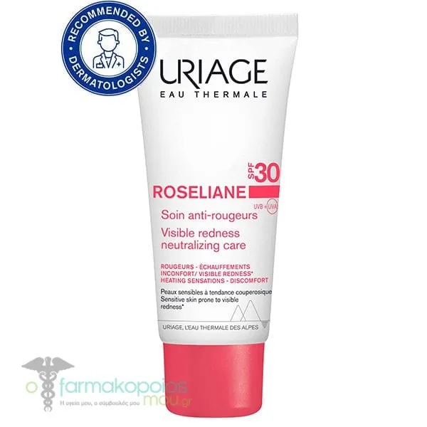 Uriage Roseliane Anti-Redness Care Κρέμα κατά της Ερυθρότητας SPF30, 40ml