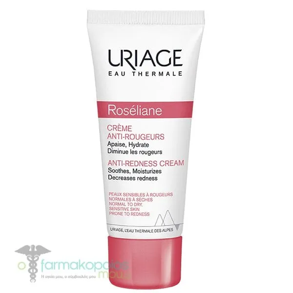 Uriage Roseliane Creme Anti-Rougeurs Κρέμα Προσώπου Κατά της Ερυθρότητας, 40ml