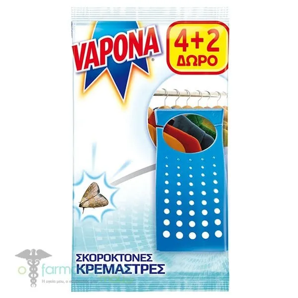 Vapona Σκοροκτόνο Άοσμο Mini Extra Vapona 4+2τεμ Δώρο