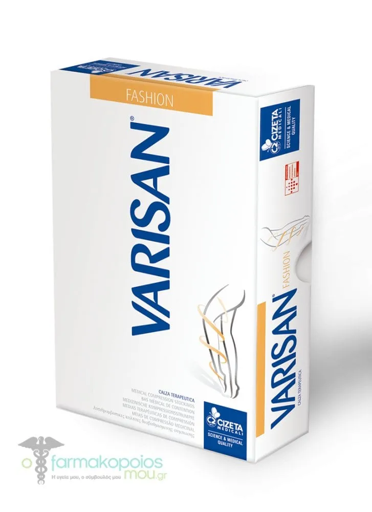 Varisan Fashion Θεραπευτική Κάλτσα Κάτω Γόνατος Ccl1 (18 – 21 mmHg), 1 ζεύγος - Μπέζ