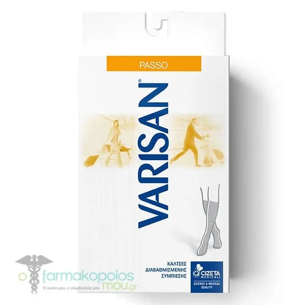 Varisan Passo Unisex Κάλτσα Κάτω Γόνατος 18mmHg Διαβαθμισμένης Συμπίεσης σε Απόχρωση Blu, 1 ζεύγος