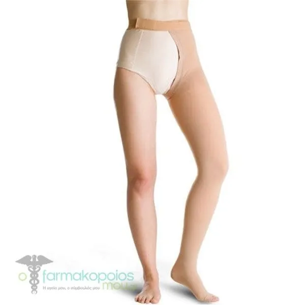 Varisan Top Monocollant Ccl 1 (18 – 21 mmHg) Normal Κάλτσα Διαβαθμισμένης Συμπίεσης με Ανοιχτά Δάχτυλα για Αριστερό Πόδι, 1τεμ - Μπέζ
