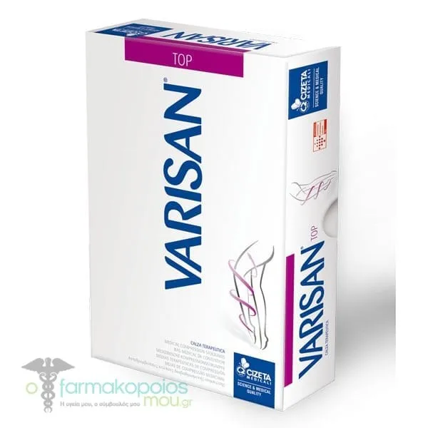 Varisan Top Normale Lower Knee Graduated Compression Sock without Toe Cap Ccl1 (18 – 21 mmHg), 1pair - 002 Μαύρο