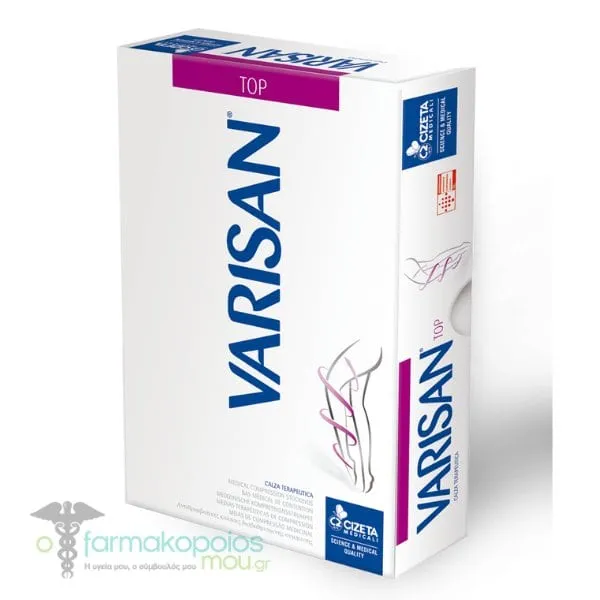 Varisan Top Ccl1 Normale Thigh Root Graduated Compression Socks with Toe Cap (18 – 21 mmHg), 1pair - Μπέζ