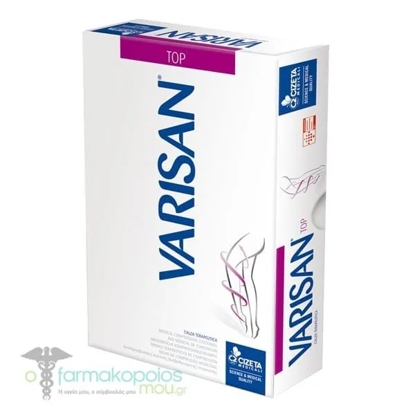 Varisan Top Normale Lower Knee Ccl3 (34 – 46 mmHg) Graduated Compression Therapeutic Socks without Toe Cap Beige, 1pair