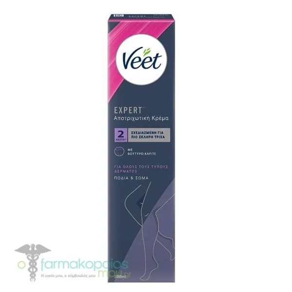 Veet Expert Legs & Body Hair Removal Cream, 200ml
