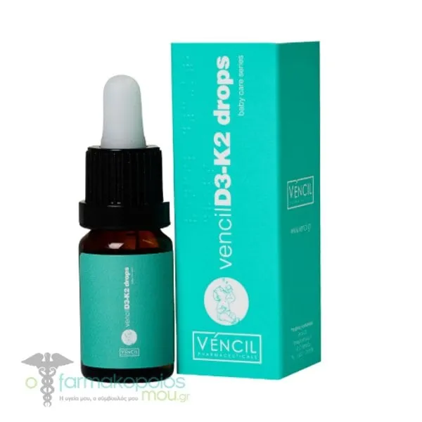 Vencil D3-K2 Drops, 10ml