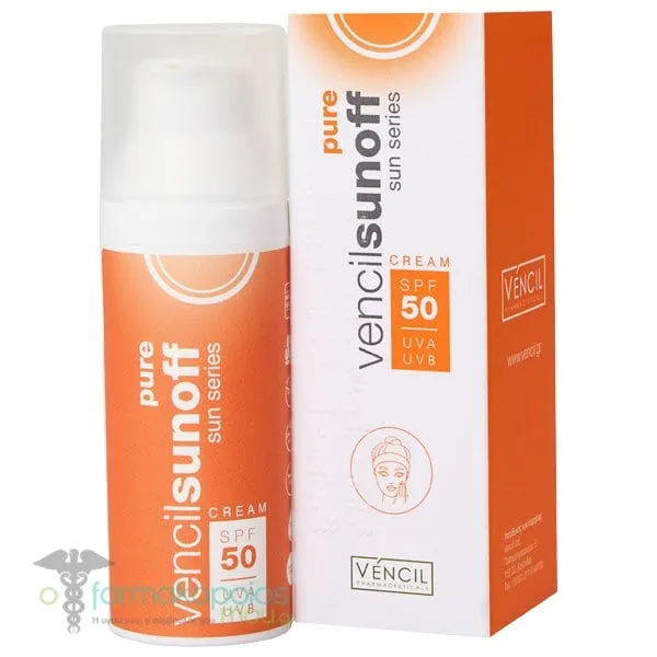 Vencil Sun Series Sunoff Pure Cream SPF50, 50ml