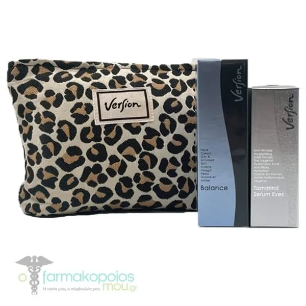 Version Derma Xmas Limited Edition Balance, 50ml, Tamarind Serum Eyes, 30ml & Free Beauty Pouch, 1set