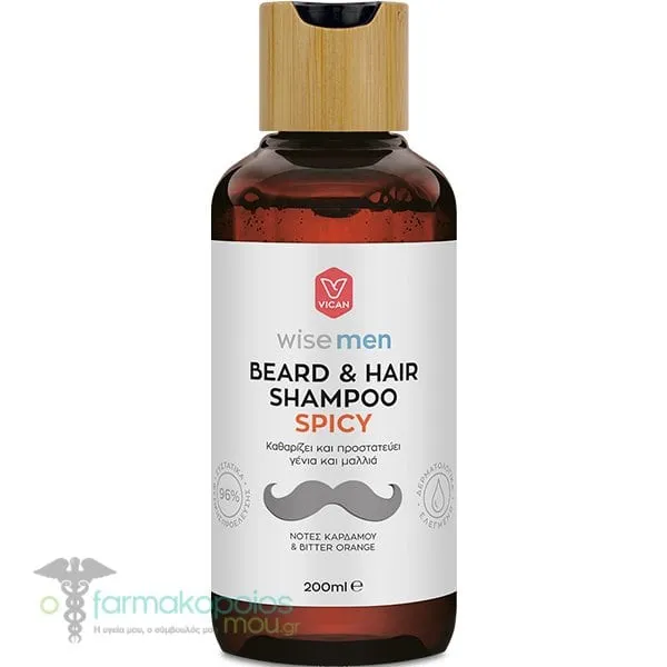 Vican Wise Men Beard & Hair Shampoo Spicy, 200ml