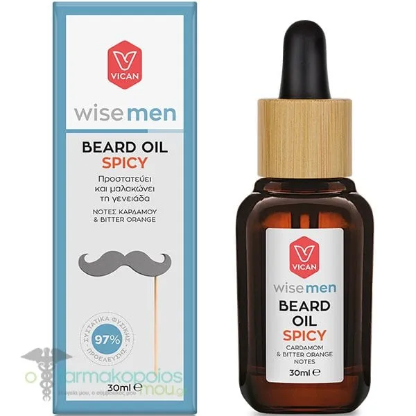 Vican Wise Men Beard Oil Spicy, 30ml