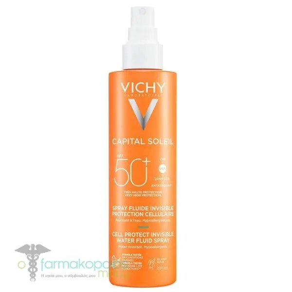 Vichy Capital Soleil Cell Protect Water Fluid Spray SPF50+, 200ml