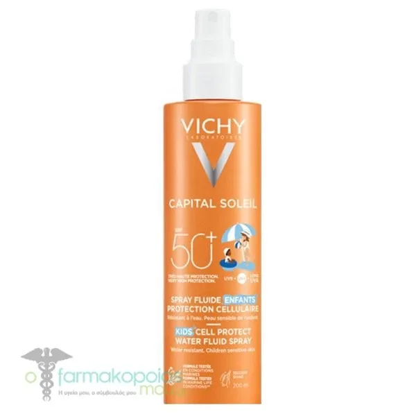 Vichy Capital Soleil Kids Cell Protect Water Fluid Spray SPF50+, 200ml