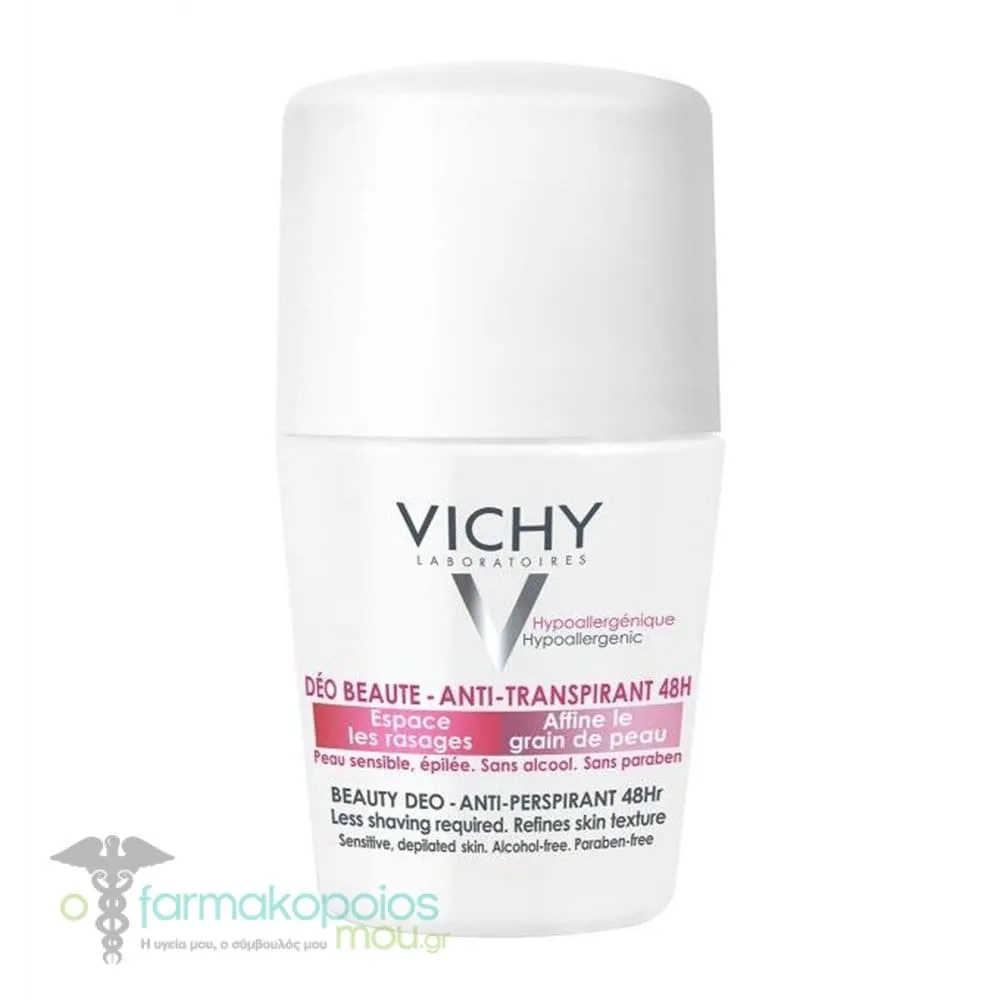 Vichy Deodorant 48h Ideal Finish Roll-On, 50ml