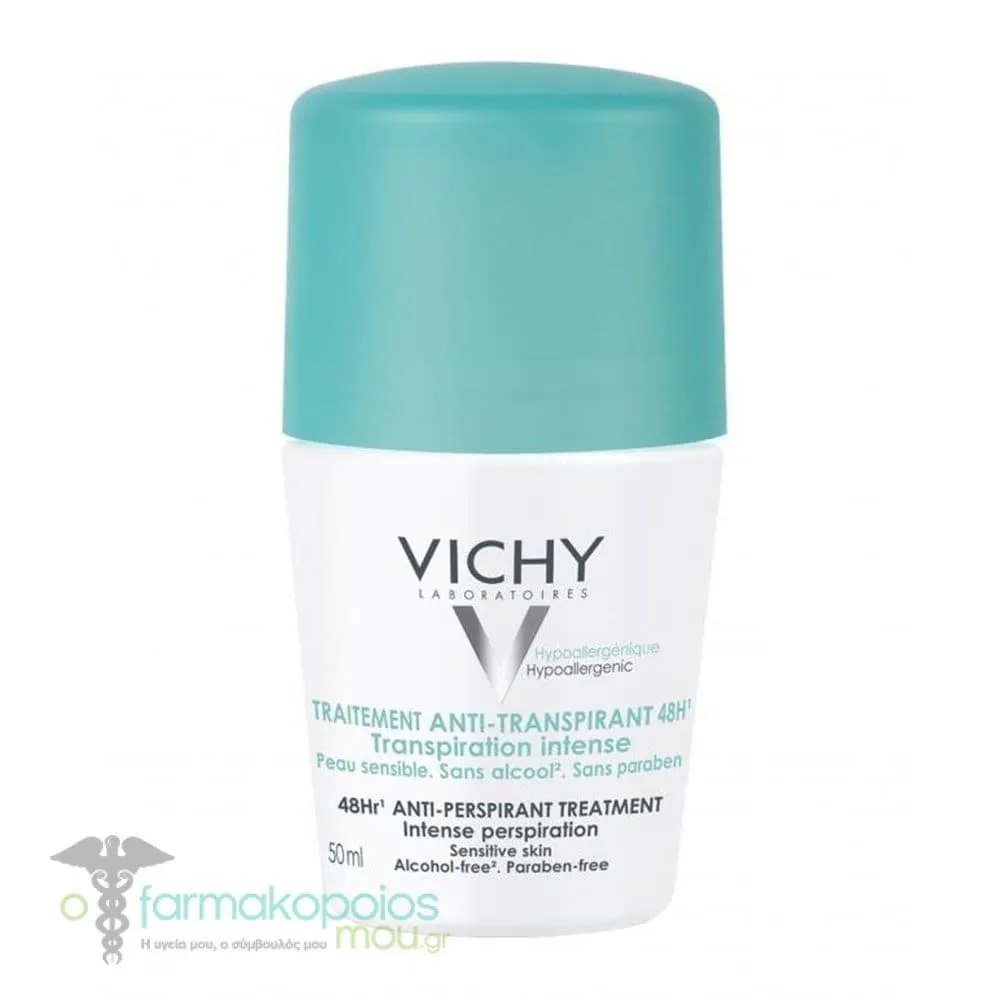 Vichy Deodorant 48h Intensive Anti-perspirant Roll-On, 50ml