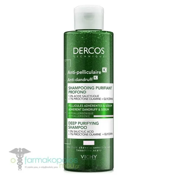 Vichy Dercos Anti-Dandruff Κ Shampoo, 250ml