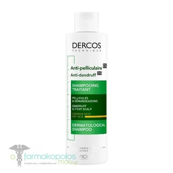 Vichy Dercos Anti-Dandruff Shampoo Dry Hair, 200ml