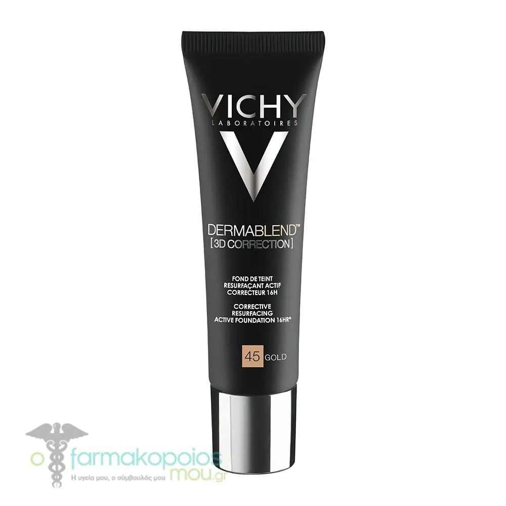 Vichy Dermablend 3D Correction Corrective Resurfacing Active Foundation 16h No.45 Gold, 30ml