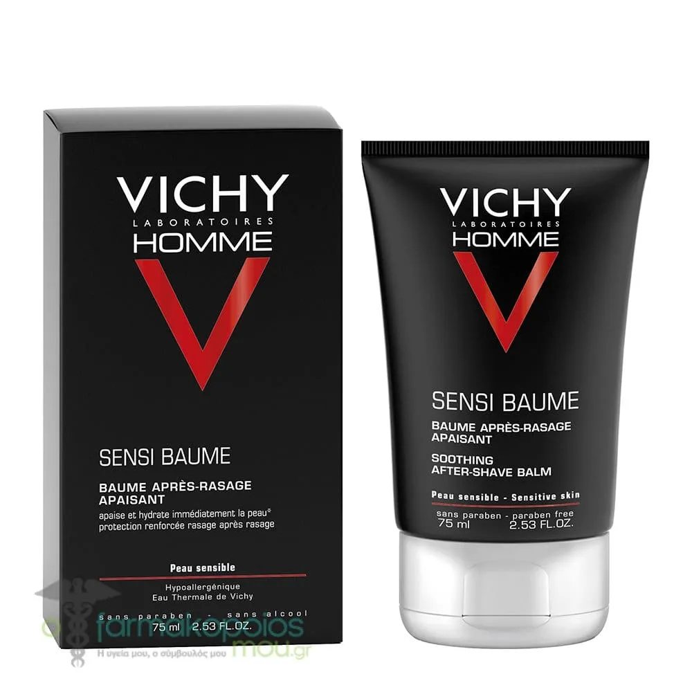 Vichy Homme Sensi Baume Soothing After-Shave Balm, 75ml