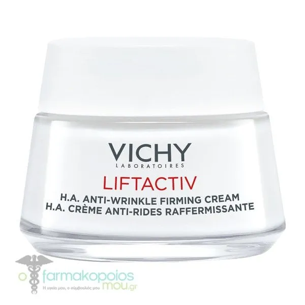 Vichy Liftactiv H.A. Anti-Wrinkle-Firming Day Face Cream for Normal to Combination Skin, 50ml