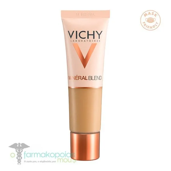 Vichy MineralBlend Hydrating Fluid Foundation No.12 Sienna, 30ml